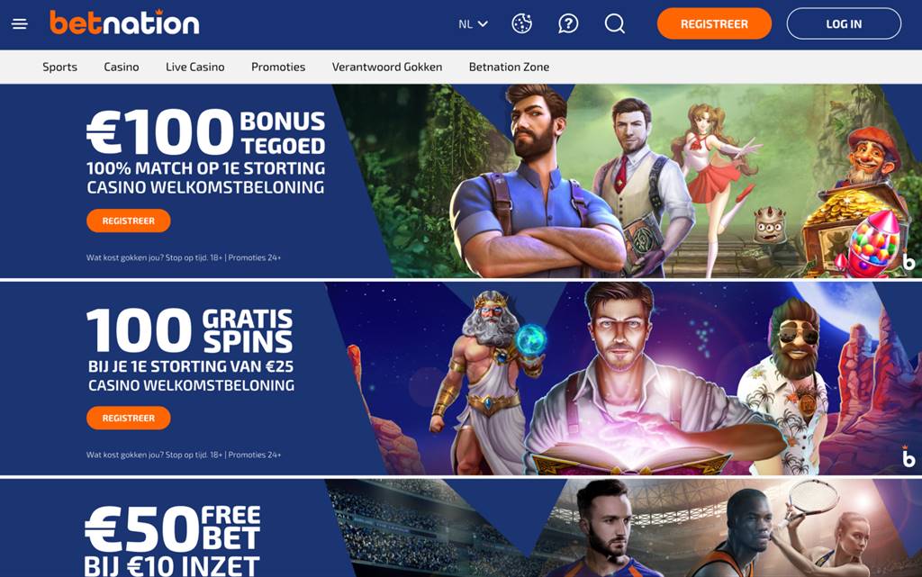 online casino Nederland – Betnation.nl screenshot